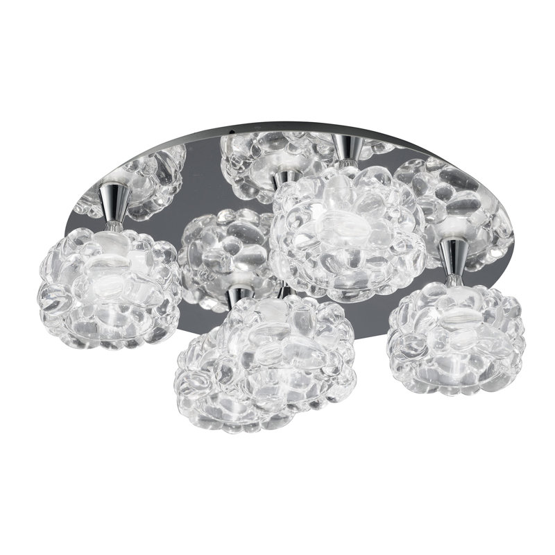 Vinton Glass Semi Flush Mount