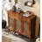 Solid Wood Shoe Cabinet with Paper Fiber Cord and 3 Drawers