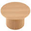 Table basse ronde en placage de bois, table basse en MDF avec base en métal, table d'appoint pour salon, salle de réception
