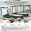 Bautram 194cm Long Reclining Single Sun Lounger with Cushions