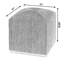 Tabouret d'appoint 17 po Como