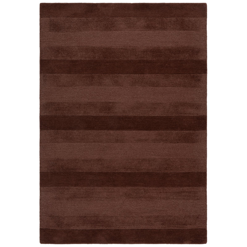 Tapis rayé en laine touffeté à la main Ebony 726, Runner 2'-3 x 8'