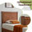 Wooden platform bed with upholstered base-2029263071-2029263070