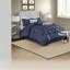 Luxurious Tufted Bedding Sets, Polyester Comfort, Navy Sophistication