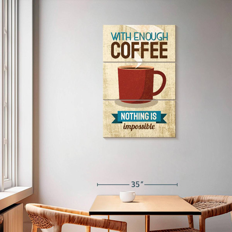 Assez de café Tergel, H 57 po x l 36 po