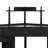 Corner Makeup Vanity Desk With Stool And Charging Station, L-Shaped Glass Top Dressing Table With Removable Cabinet, Drawer And Storage Shelf-1360713563