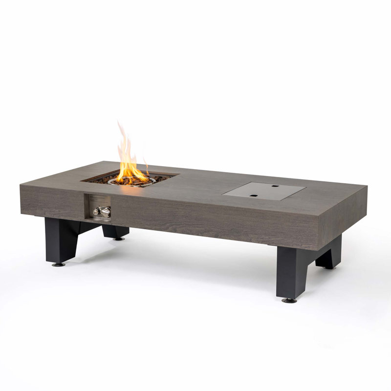54Inch  Iron Fire Pit with Ice Bucket Design