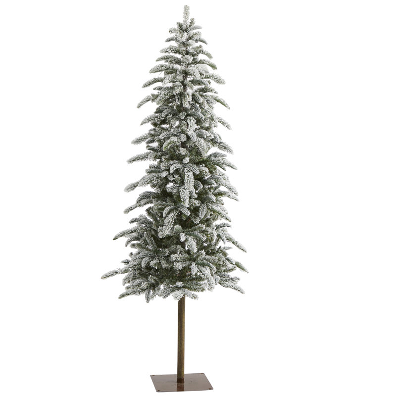 Lighted Artificial Pine Christmas Tree, 6.5' H