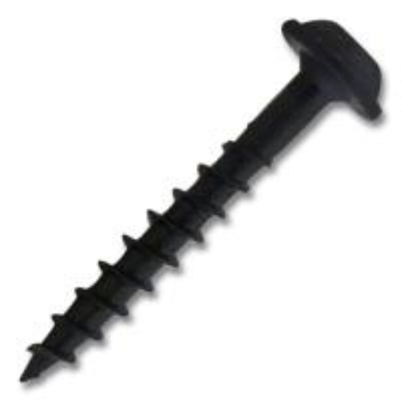 #8 x 1-1/4 in. Black Square Round Washer Head Coarse Thread Self-Tapping