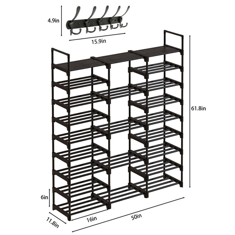 50 Pair Shoe Rack