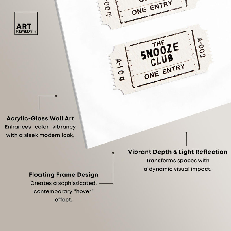 «Snooze Club Entrée», impression sur toile par Art Remedy, H 15 po x l 10 po