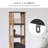Tall Bathroom Storage Cabinet with Multiple Shelves and Vented Door, Brown and Gray - Elements Collection
