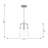 Crofton 1 Light Kitchen Pendant With Clear Shade-112699639-112699638