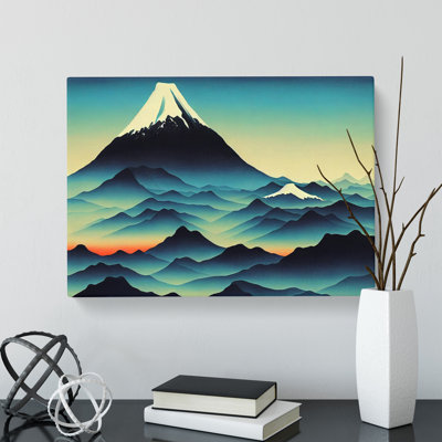 Painted Japanese Mountains Vol.4 - Wrapped Canvas