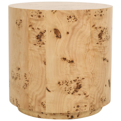Table de bout cylindrique en bois massif