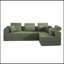 Canapé modulaire en forme de L avec coussin moelleux-132008003