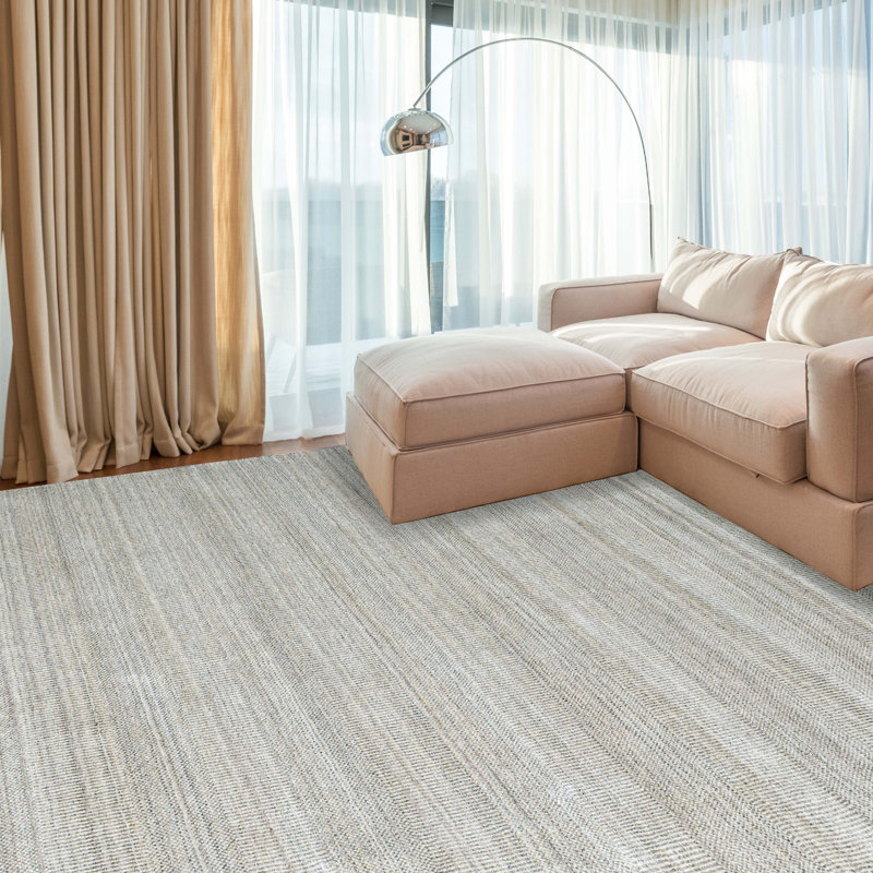 Area Rug in Gray, Rectangle 10' x 14'