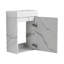 Meuble-lavabo mural flottant 16 po avec lavabo en céramique