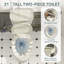 Toilette allongée pour salle de bain Traditional-109920207