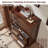 Farmhouse 5 Drawer Dresser For Bedroom, 45" Tall Vinatge Chests Of Drawers W/ 4 Solid Gourd Feet, Mid Century Modern Boho Wood Closet Storage Dressers Organizer For Living Room-637576254-651728034