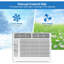 5000 Btu Window Air Conditioner - Cools 150 Sq. Ft, 2 Modes/Fan Speeds, Quiet, Sleep & Energy-Saving, White