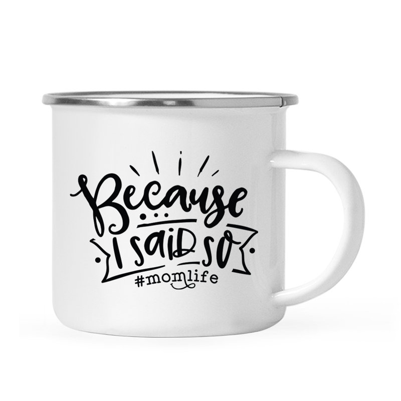 Tasse de camping «Funny Mom», Vie d'une mère