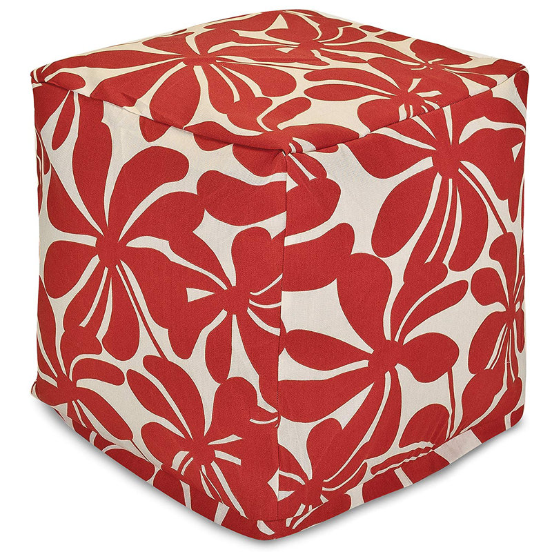 Monterey Upholstered Ottoman, Red