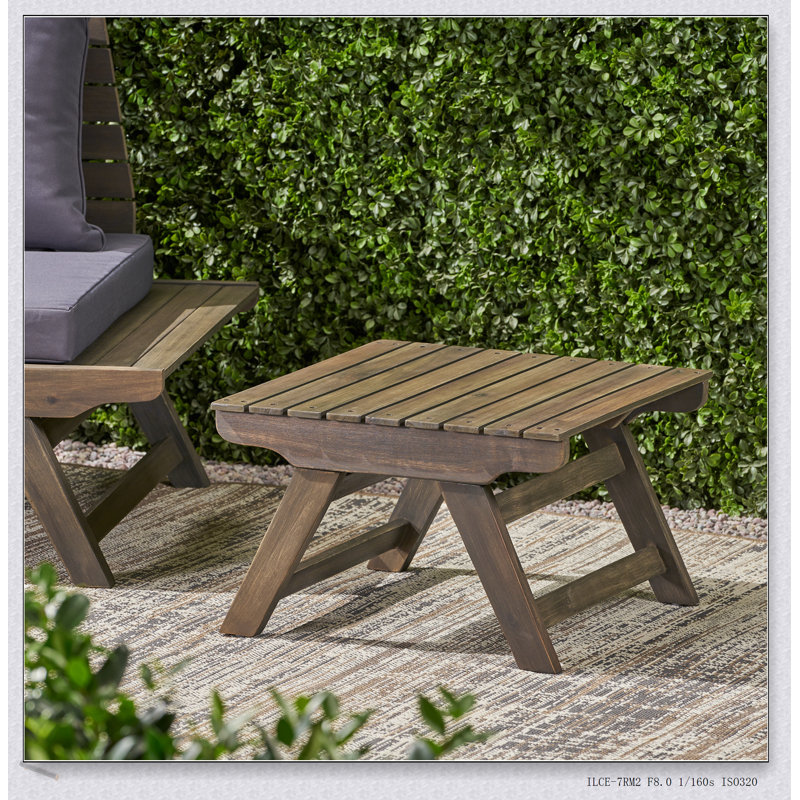 Table d'appoint d'extérieur en bois d'acacia Sedona