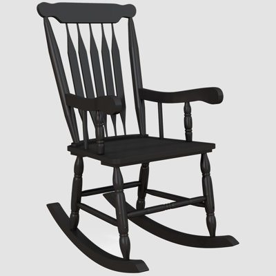 Tamicka Solid Wood Rocking Chair by Latitude Run