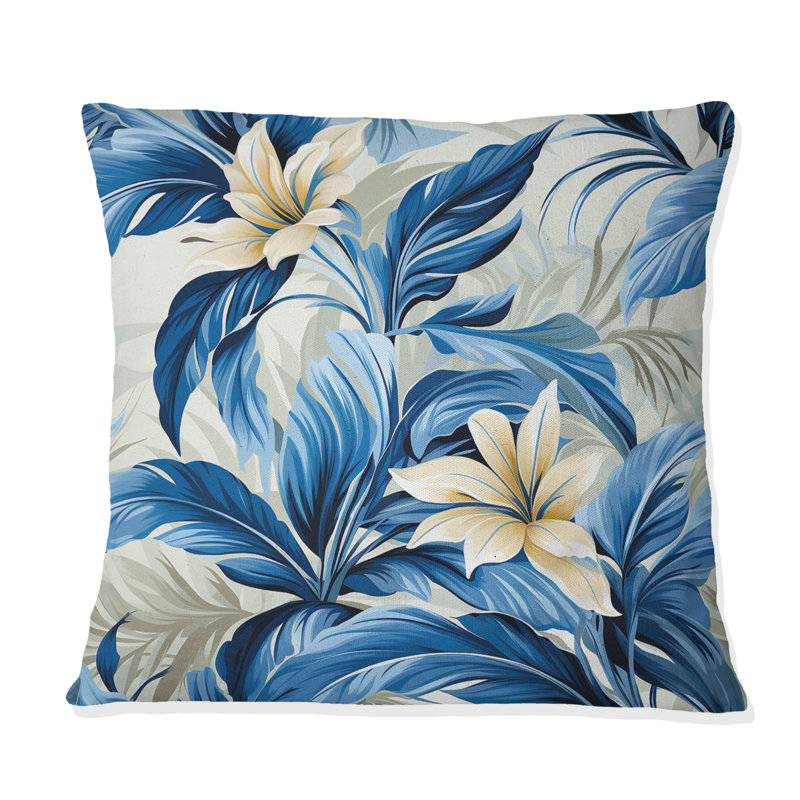 Coussin décoratif en polyester Azure Oasis, H 16 po x l 16 po