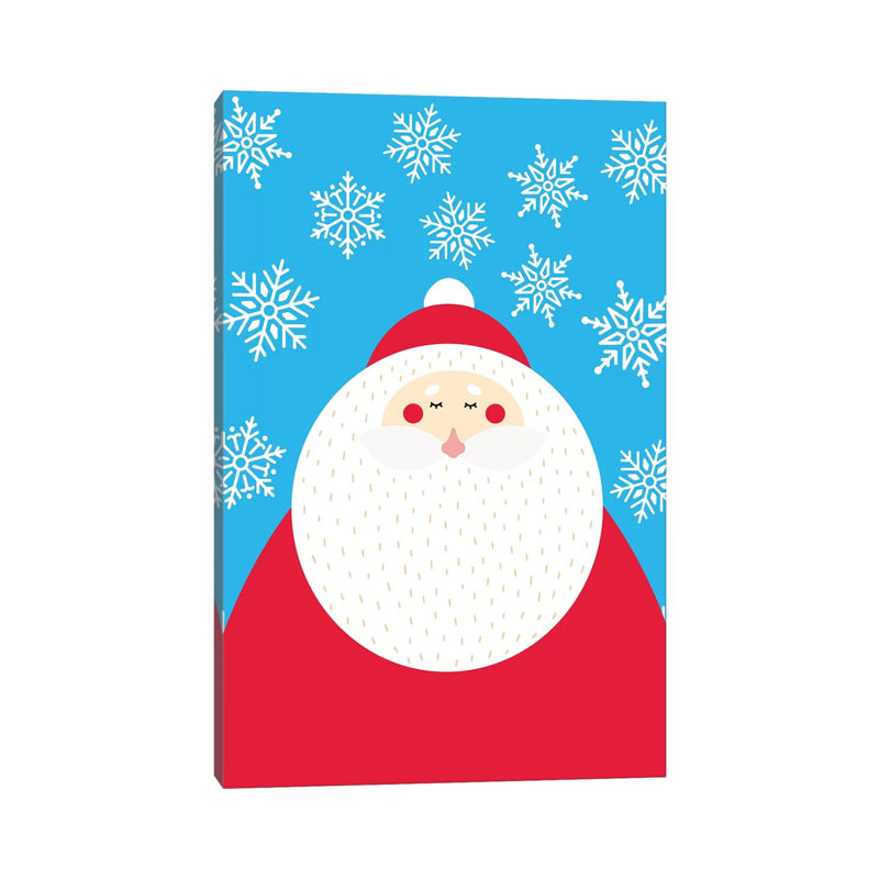 Snowflake Santa Claus by Seven Trees Design - No Frame Gallery-Wrapped Canvas Giclée on Canvas, 101.6cm H x 66.04cm W