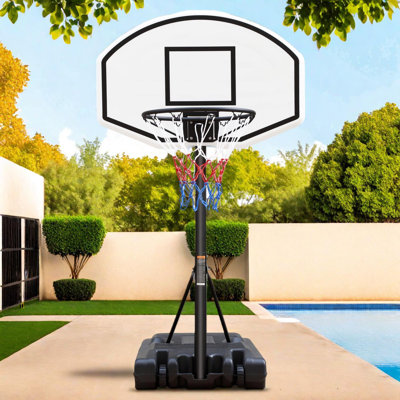 Panier de basketball réglable en hauteur pour enfants avec conception portable