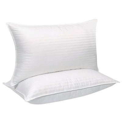 Covers & All Down Alternative Pillows Queen Size Set of 2, Luxury Soft Hotel Pillows for Sleeping, Breathable & Machine Washable, for Side, Back & Stomach Sleepers, 26" L x 20" W