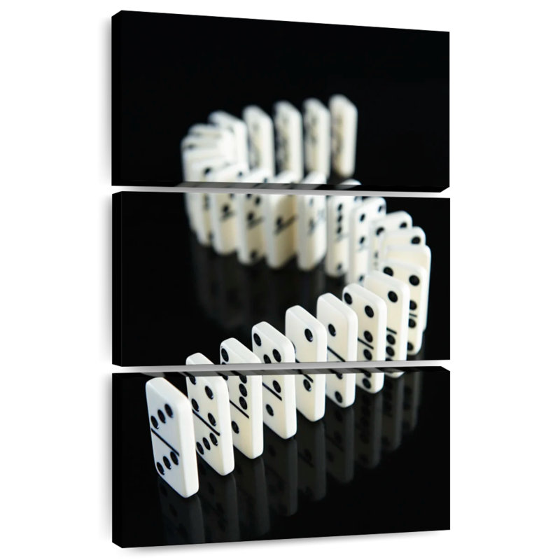 Rangée de S Domino en forme de S Senne, H 23 po x l 14 po
