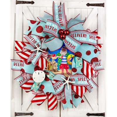 Couronne de Noël en maille 18 po Deco
