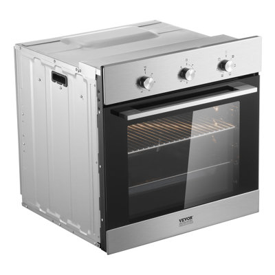 Single Wall Oven 24"" Electric Built-in Wall Oven 6 Functions 2.68 Cu. Ft -  VEVOR, QRSDKXJXK200MJKZOV7