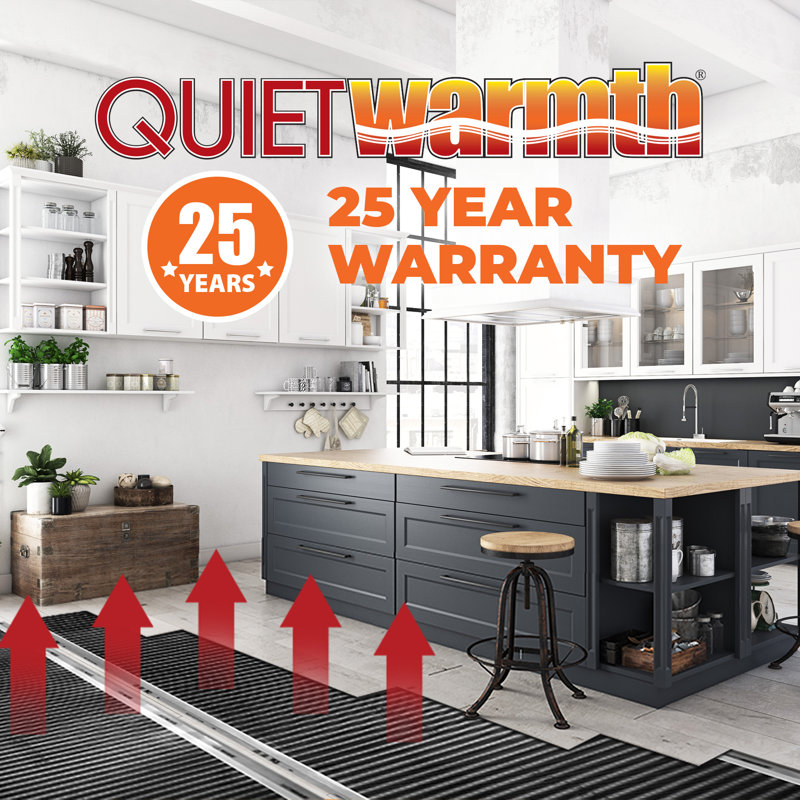60'' L x 36'' W 120 Volt Underfloor Heating System Kit, 60" L x 36" W
