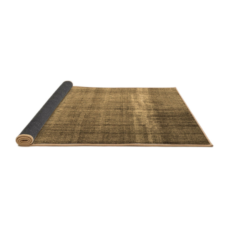 Tapis oriental en laine / polyester Harper / Rae brun / beige, Rond 6 pi