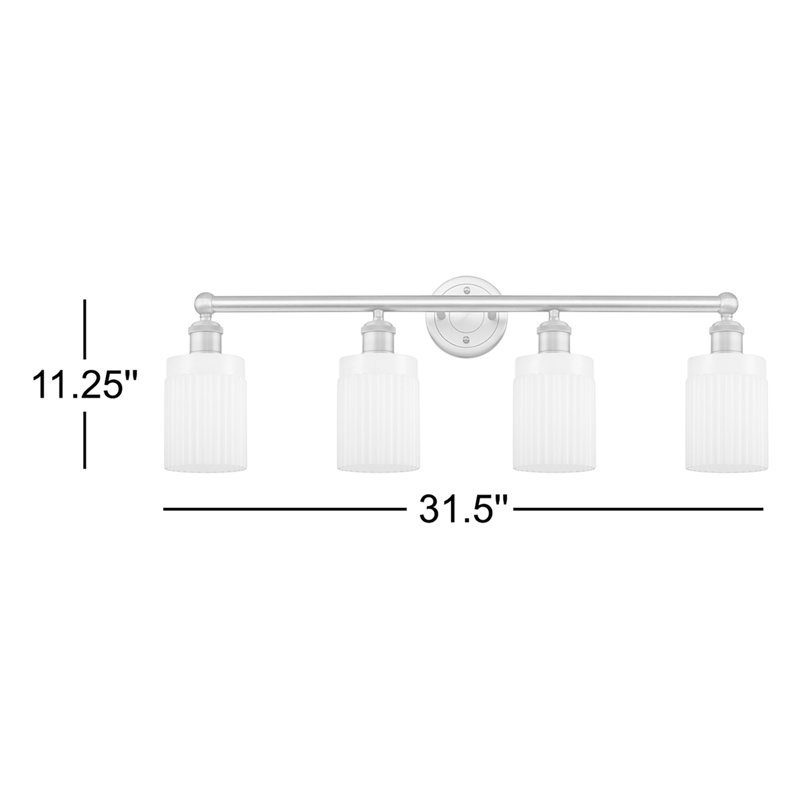 Kamena 4 - Light Dimmable Vanity Light, Matte White, Oil Rubbed Bronze