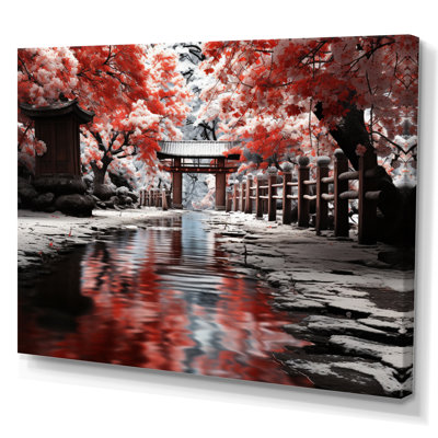 «Japon Art Red Torii Gate II», reproduction d'art sur toile