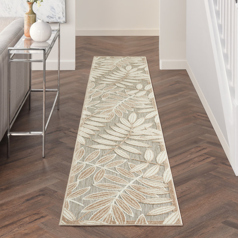 Floral Area Rug, Runner 69 x 366cm