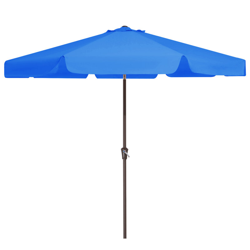 Parasol de marché pour patio extérieur, Bleu, H 100 po x l 120 po x P 120 po