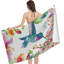 Serviette de plage en microfibre Hummingbird Flower