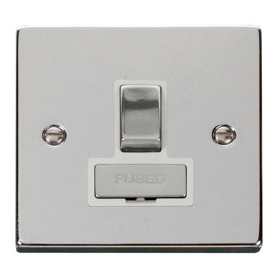 Polished Chrome 13A Fused Ingot Connection Unit Switched