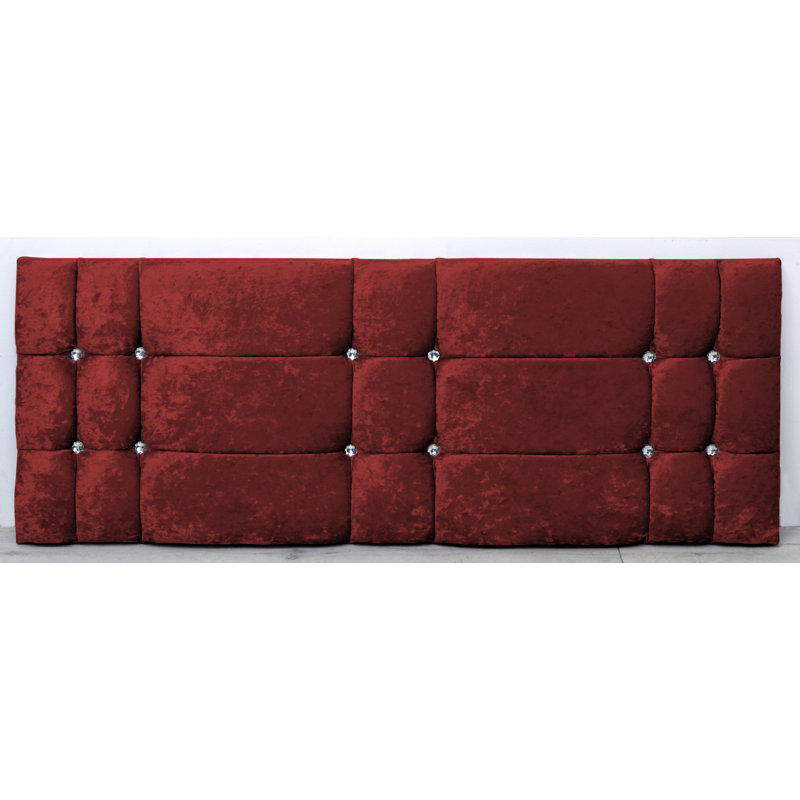 Velasco Upholstered Headboard, Small Double (4'), Red
