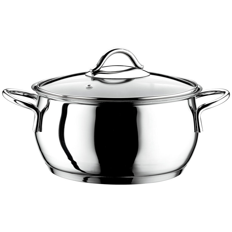 Elora 8 - Piece Stainless Steel Cookware Set, Silver
