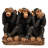 See/Hear/Speak No Evil Monkey Family Statue