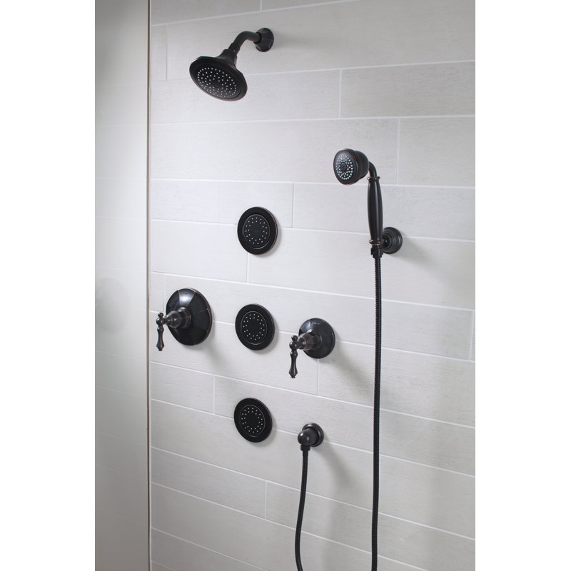 Bancroft Adjustable Wall-Mount Handshower Holder, Matte Black