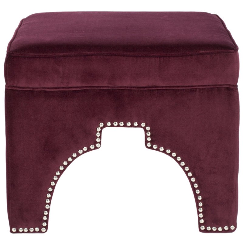 Campbell 54.1cm Wide Ottoman, Bordeaux