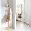 Sukhani Natural Wooden Coat Stand 8 Hooks Freestanding Hat Coat Rack Entryway Hallway Furniture